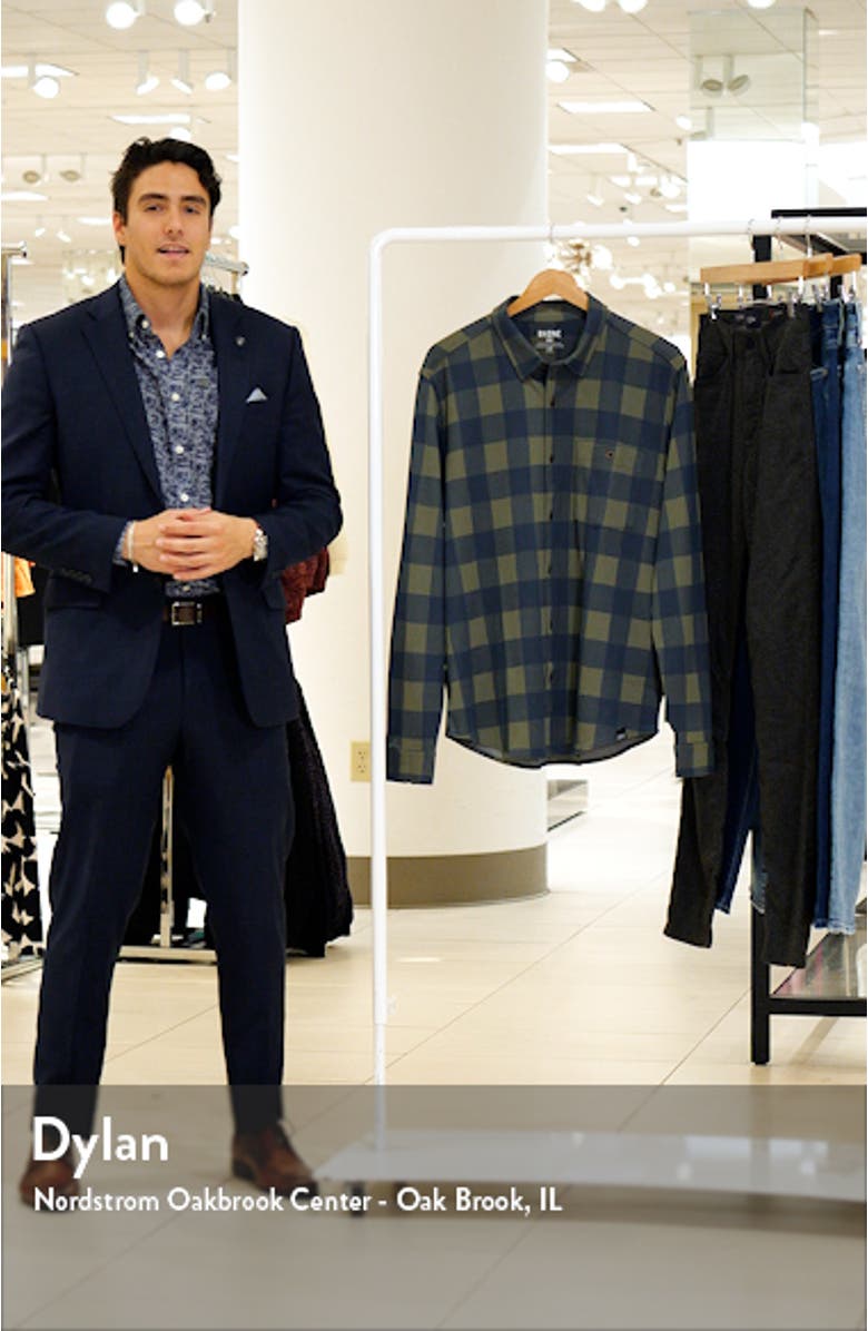 Hardy Check Flannel Button-Up Shirt, sales video thumbnail