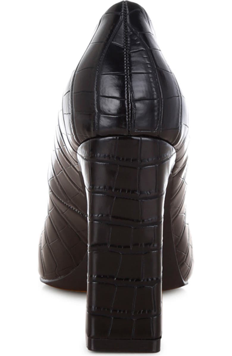 LONDON RAG Scheba Croc Embossed Pump, Alternate, color, Black