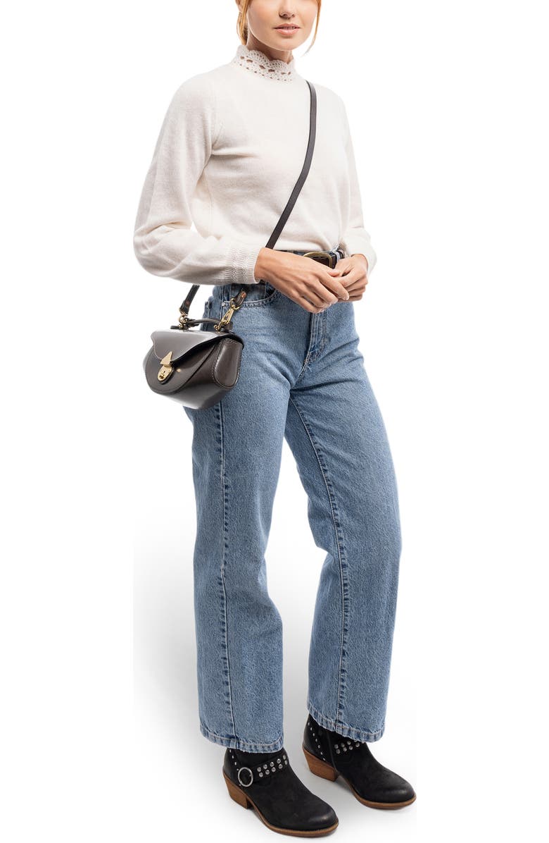 OLD TREND Azalea Genuine Leather Vintage Everyday Crossbody, Alternate, color, Grey