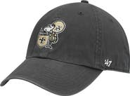 '47 Men's '47 Charcoal New Orleans Saints Clean Up Legacy Adjustable Hat