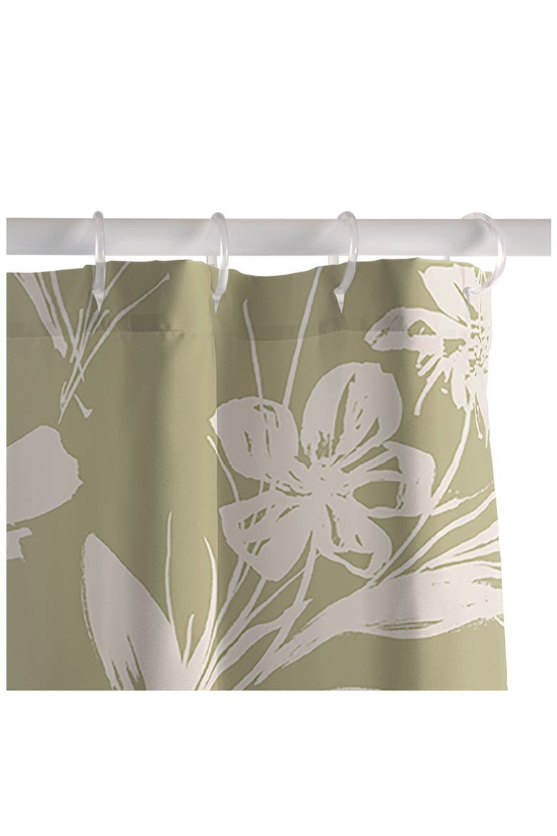 Gabriela Fuente Martine Shower Curtain, Alternate, color, GREEN