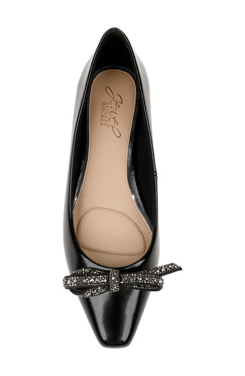 Jewel Badgley Mischka Hesther Flat In Black
