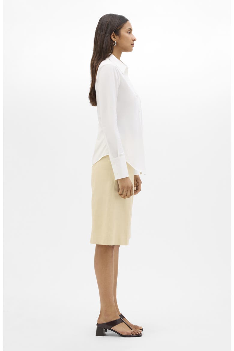 Poplin Bias Shirt, Alternate, color, White