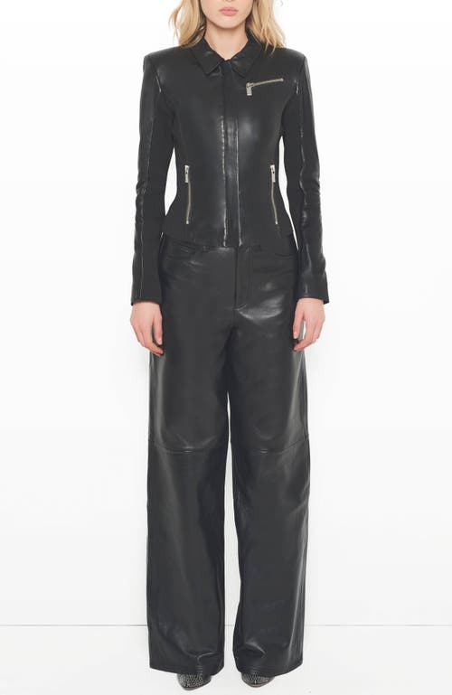 As B Y Df Mrs. Smith Leather Jacket In Black