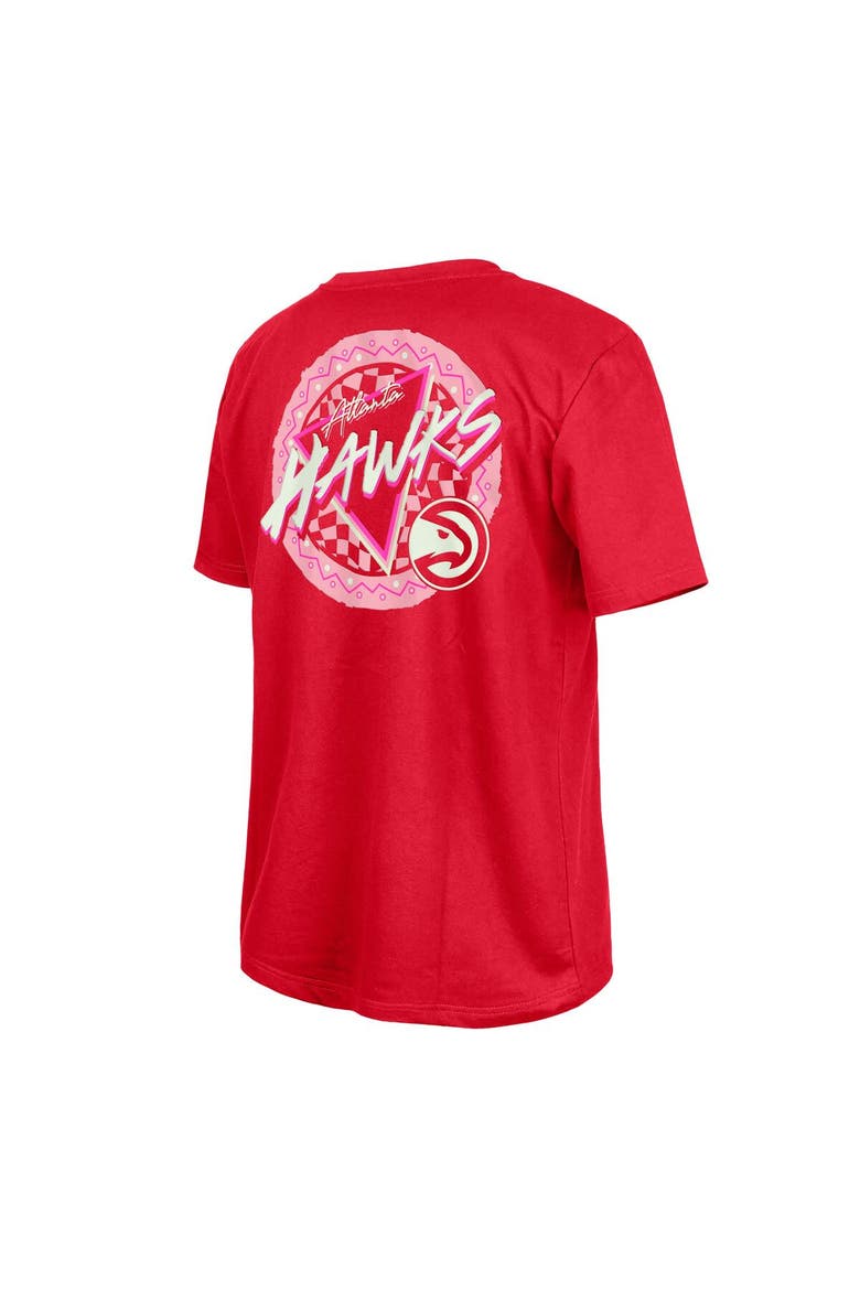 Red Atlanta Hawks Glow-in-the-Dark T-Shirt, Alternate, color, Red