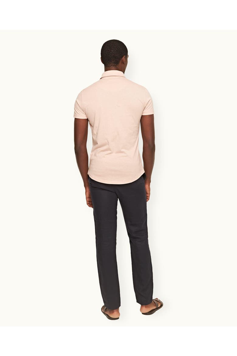 Cornell Linen Tailored Fit Washed Linen Trousers, Alternate, color, NIGHT IRIS II