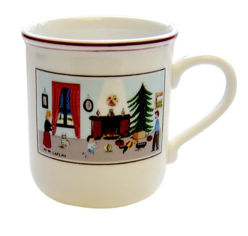 Villeroy & Boch Naif Christmas Mug In White