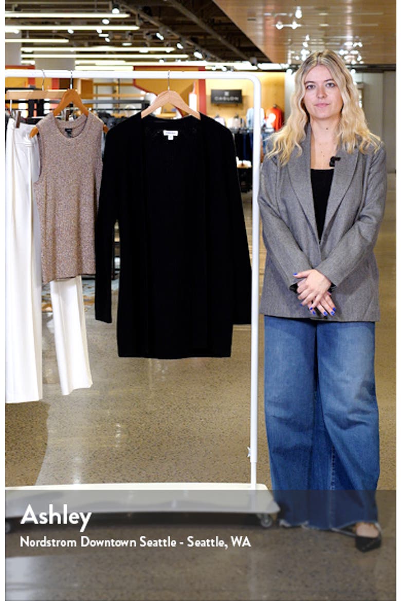Rib Long Cardigan video