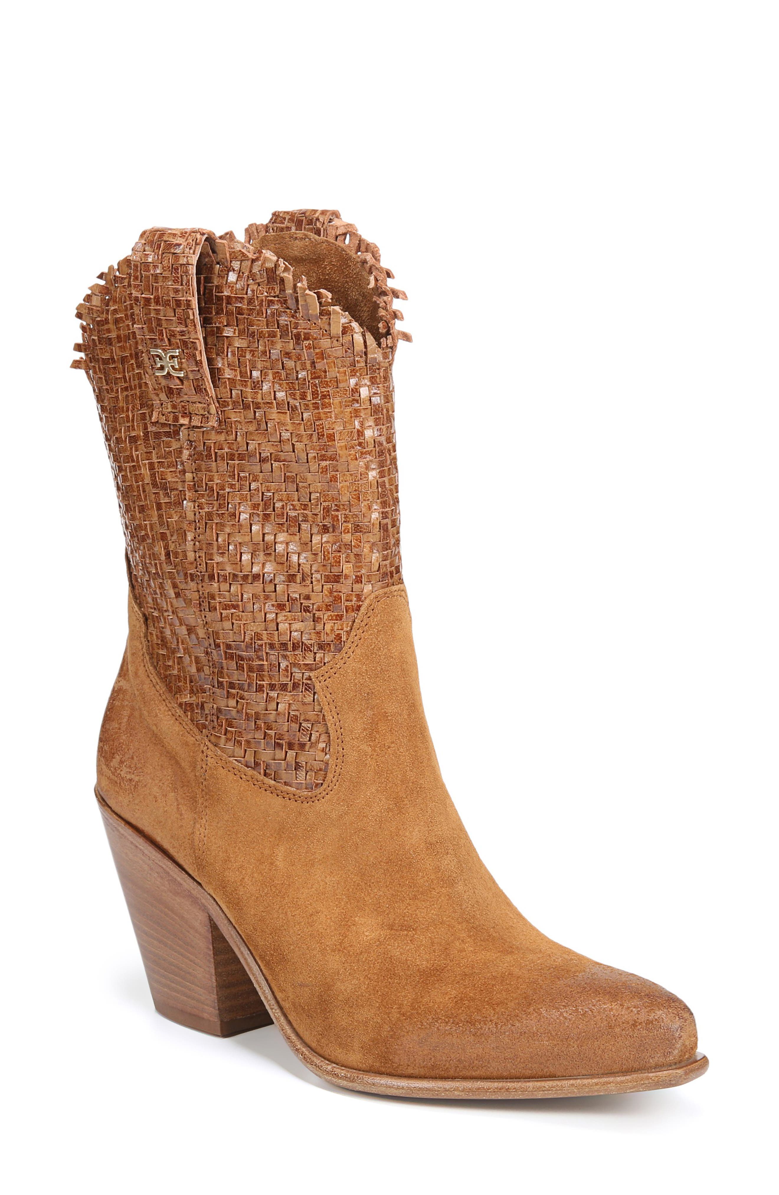 Sam Edelman Tracy Western Boot, Main, color, Brown