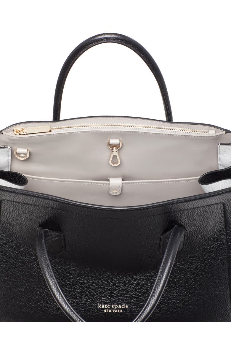 Kate Spade New York knott xl leather satchel, Alternate, color,