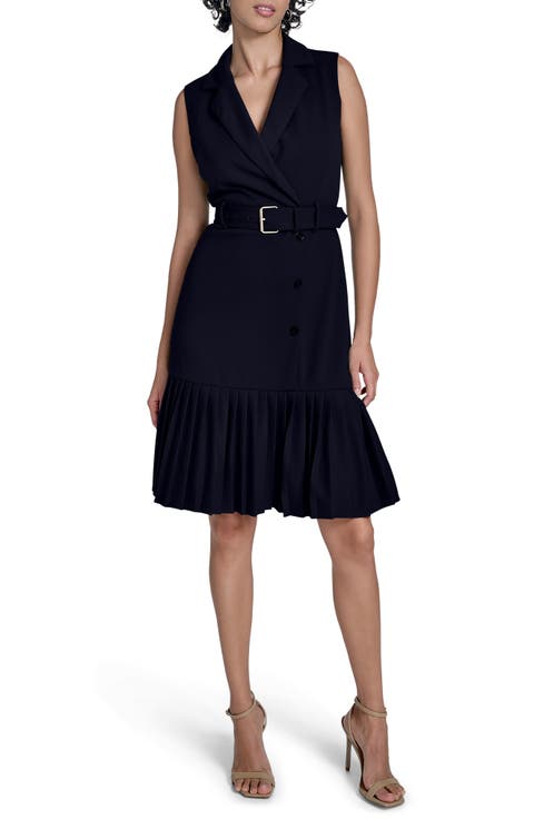 Flounce Hem Shirtdress