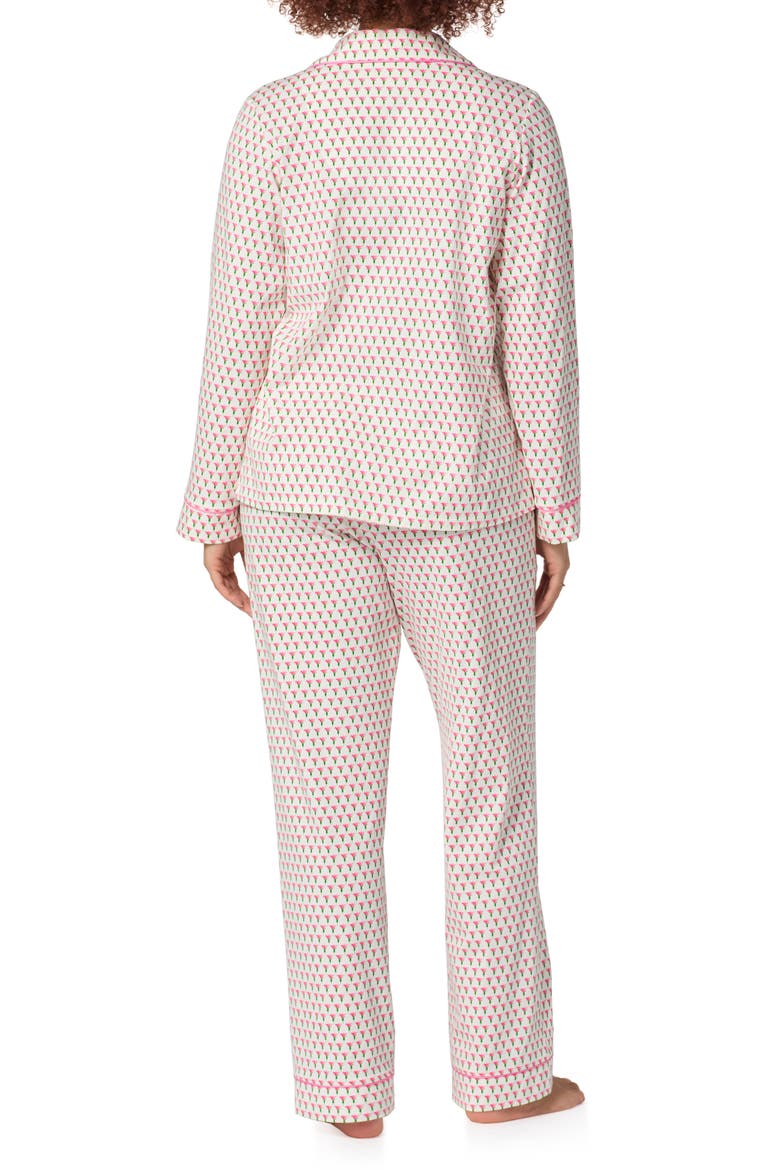 Stretch Cotton Jersey Pajamas, Alternate, color, BLOSSOM GEO