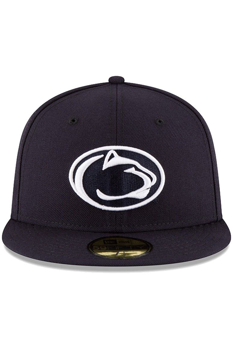 Men's New Era Navy Penn State Nittany Lions Basic 59FIFTY Fitted Hat, Alternate, color, Navy