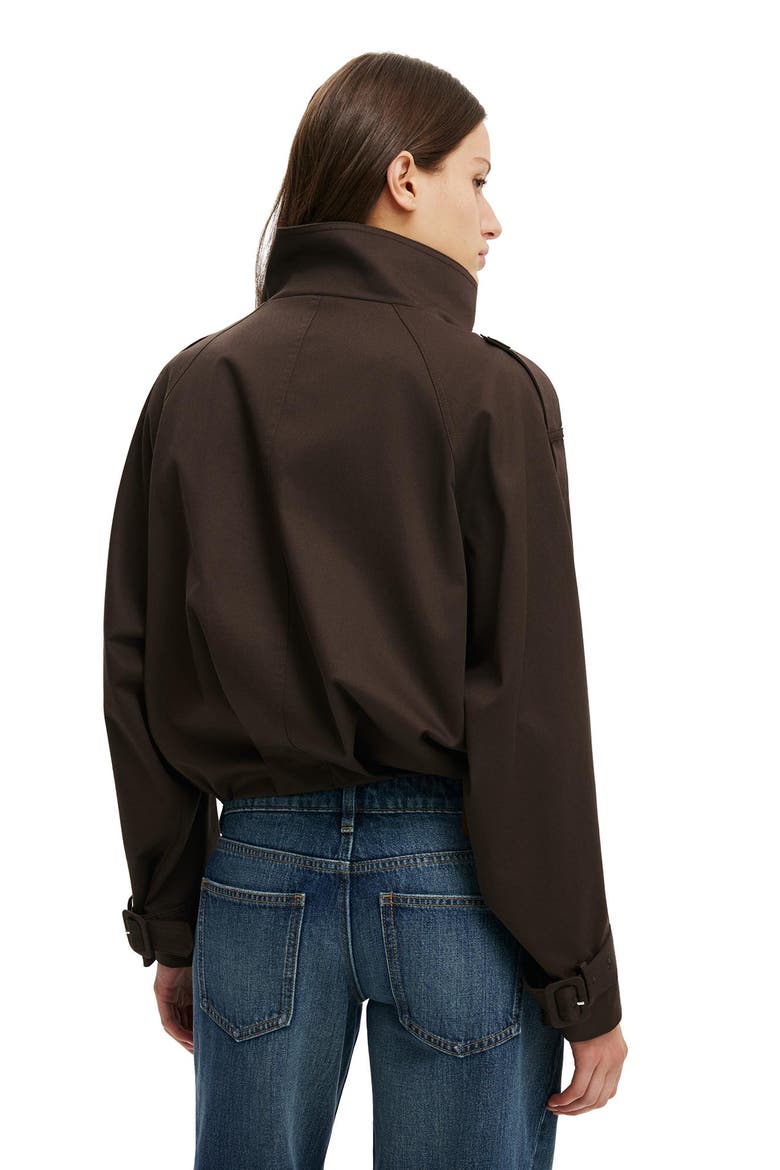 Women's Porter Cropped Trench, Alternate, color, Dark Oak