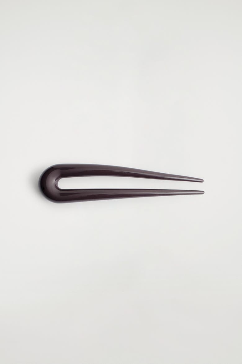 Classic Hair Pin, Main, color, DARK BROWN