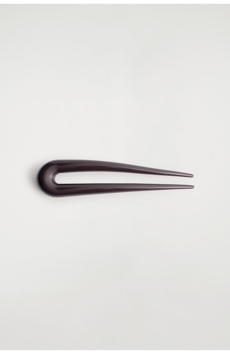 COS Classic Hair Pin, Main, color, Dark Brown