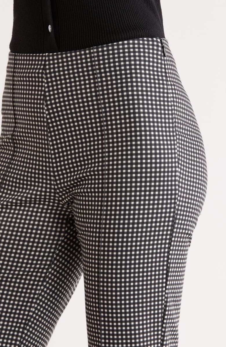 Rails Auray Pleat Front Gingham Pants, Alternate, color, Black Gingham
