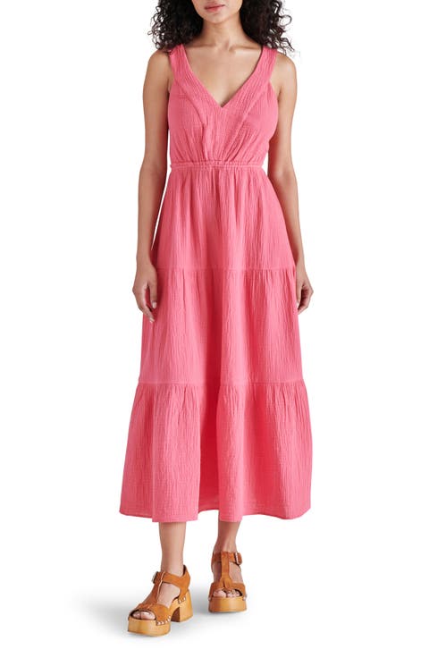 Amira Tiered Cotton Midi Dress