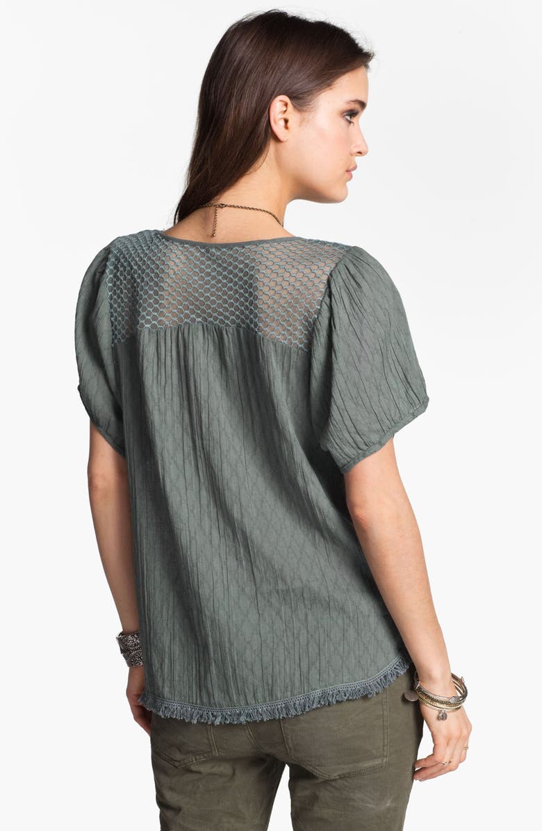 Free People 'Geo Boho' Peasant Top, Alternate, color, 