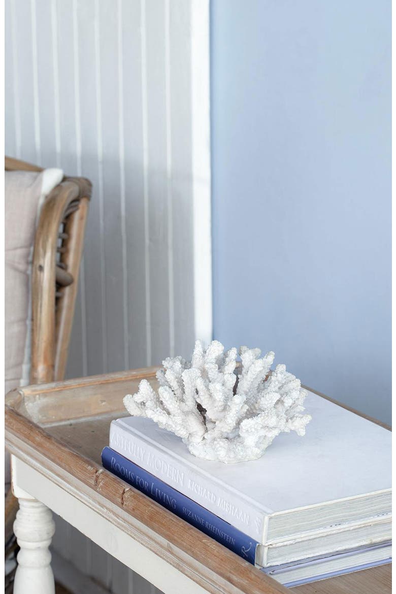 Inna Faux Rising Coral Accent Decor, Alternate, color, WHITE