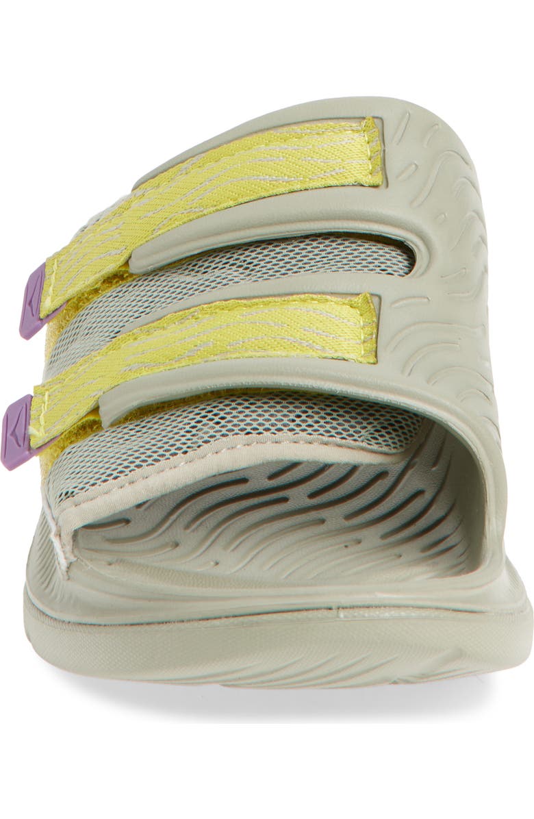 HOKA Ora Luxe Recovery Slide Sandal, Alternate, color, Barley / Aura