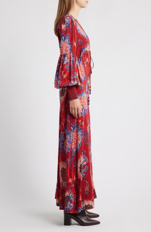Farm Rio Luang Long Sleeve Maxi Dress