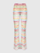 Missoni Flared Pants In Lamé Viscose With Micro Zigzag Pattern