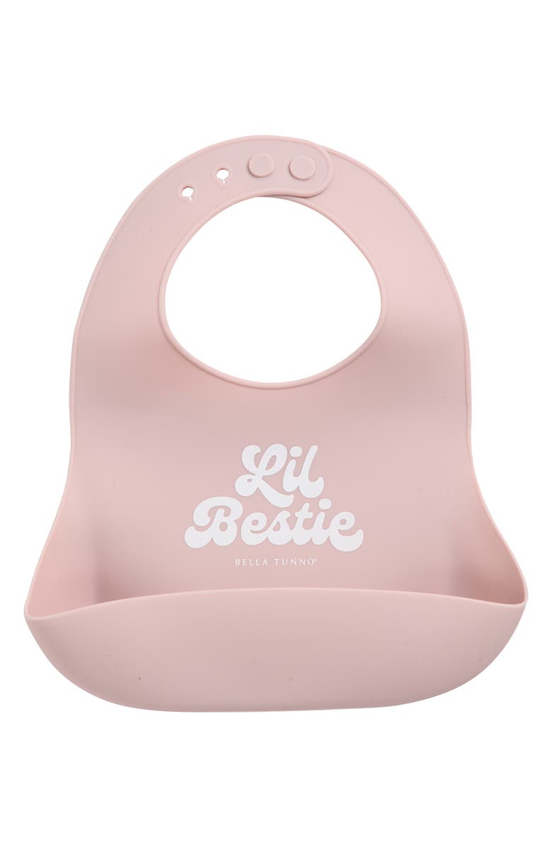 Bella Tunno Lil' Bestie Silicone Wonder Bib, Main, color, Pink