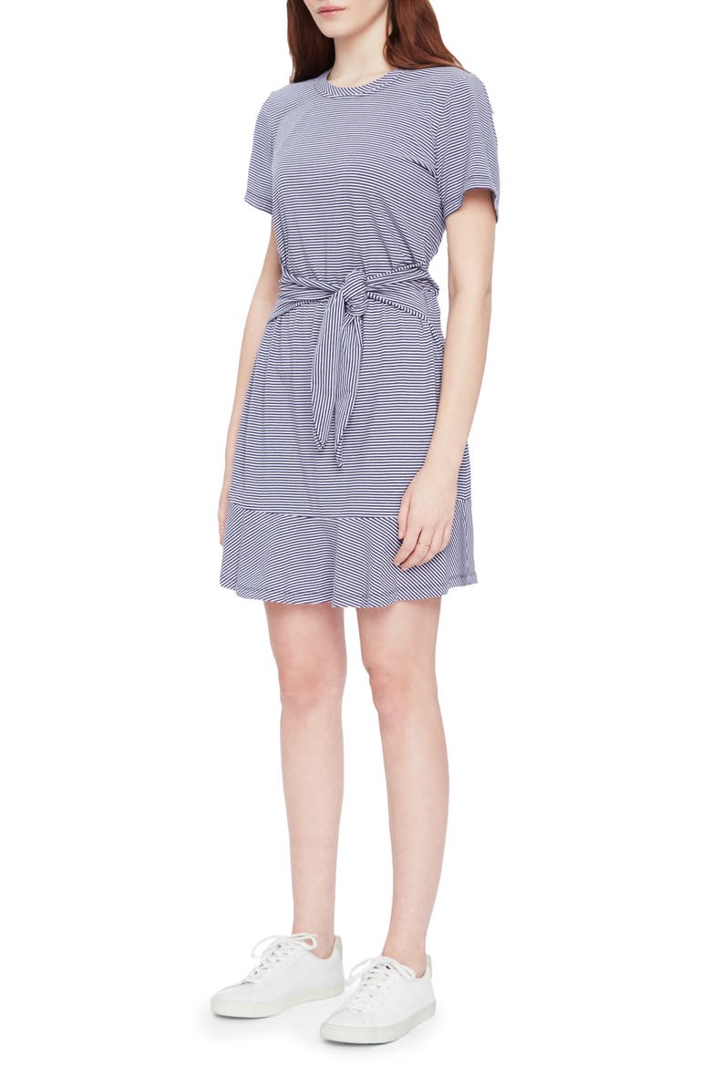 Annika Stripe Stretch Cotton Minidress, Alternate, color, TESSA STRIPE