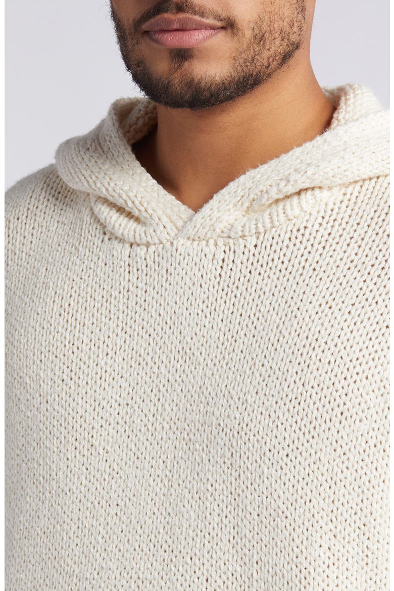 Chunky Hooded Sweater, Alternate, color, WHITE CANVAS