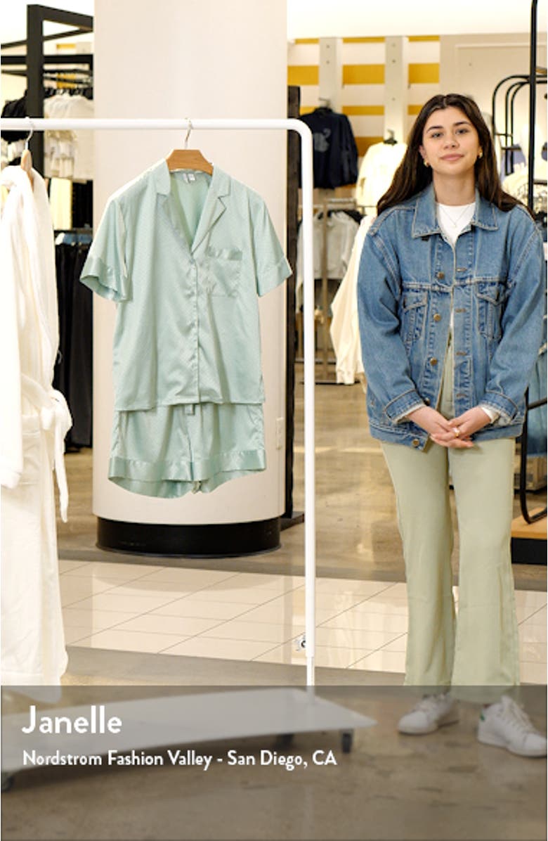 Dobby Satin Short Pajamas, sales video thumbnail