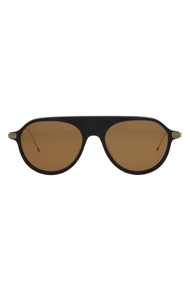 Thom Browne 55mm Pilot Sunglasses, Main, color, 