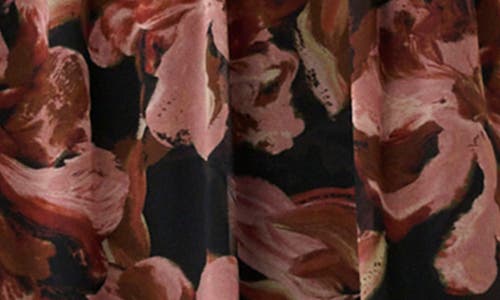 Estelle Natalia Floral Long Sleeve Midi Dress In Multi