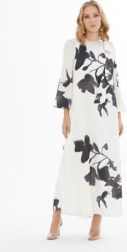 Gizia Ruffled Dress with Back Button Closure