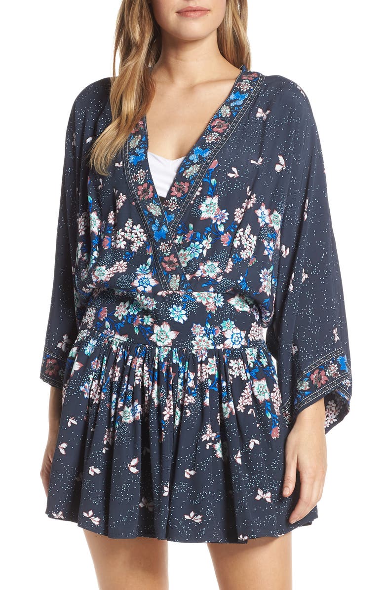 Poupette St Barth Poupette St. Barth Jeanette Cover-Up Minidress, Main, color, 