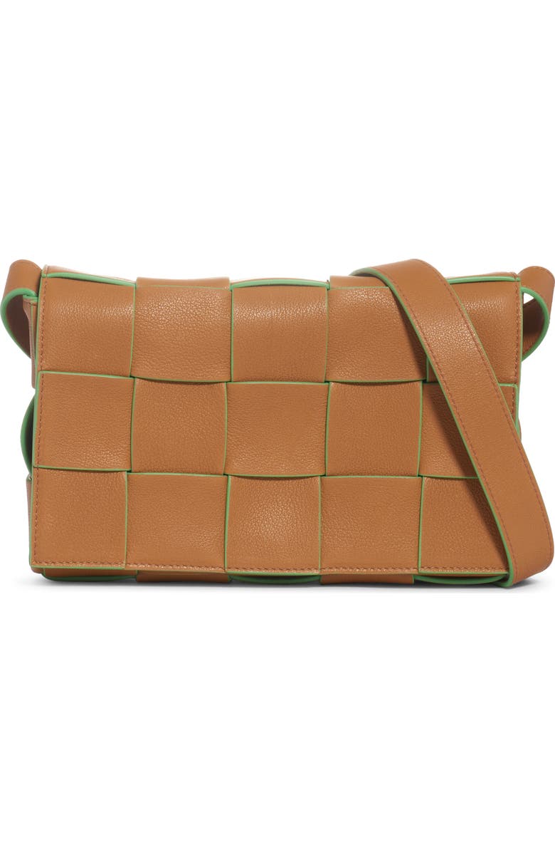 Bottega Veneta Cassette Intrecciato Leather Crossbody Bag, Main, color,