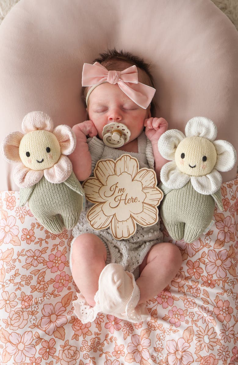 cuddle+kind Baby Daisy Stuffed Animal, Alternate, color, Pink