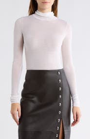 A.L.C. Hayes Long Sleeve Merino Wool Turtleneck Top
