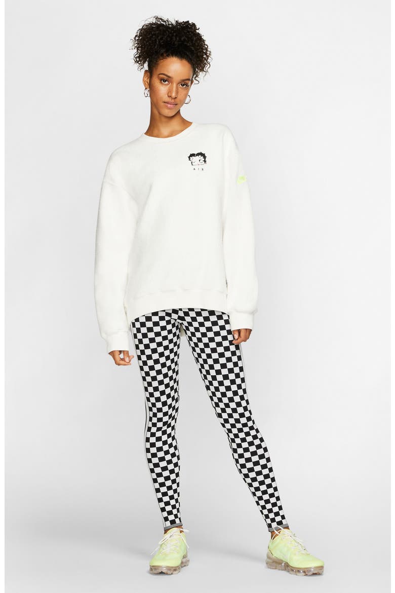x Olivia Kim NRG Fleece Crewneck Sweatshirt, Alternate, color, SAIL