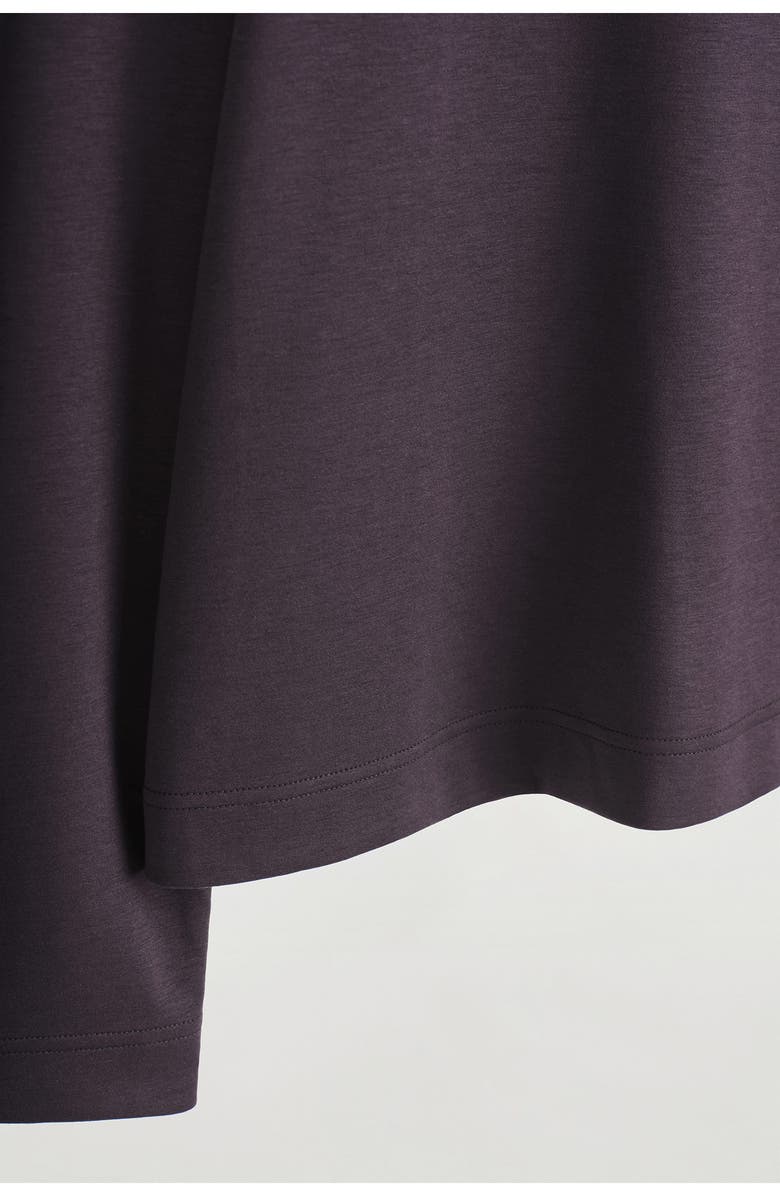 COS Elmas Mock Neck Long Sleeve Top, Alternate, color, Lilac Purple Dark