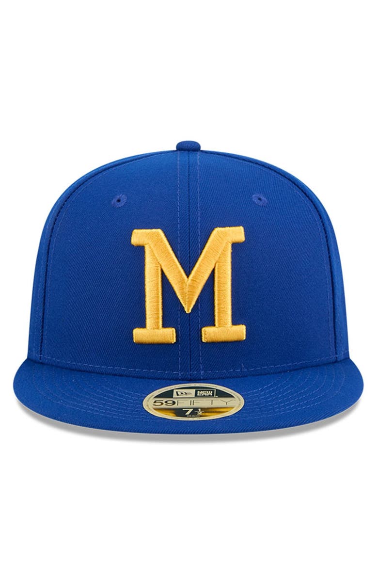 New Era Men's New Era Royal Milwaukee Brewers Baseball Hall of Fame 59FIFTY Fitted Hat, Alternate, color, 