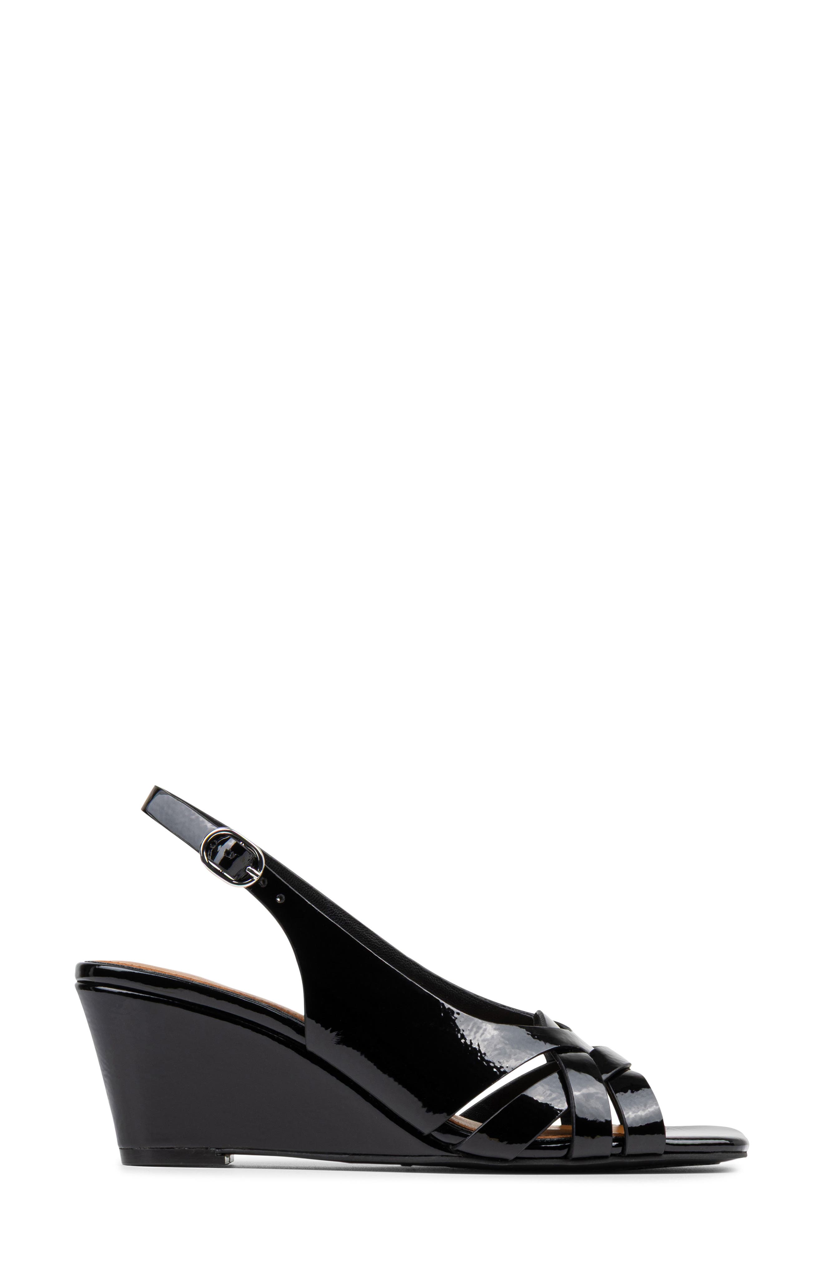Donald Pliner Primm Slingback Wedge Sandal, Alternate, color, Black