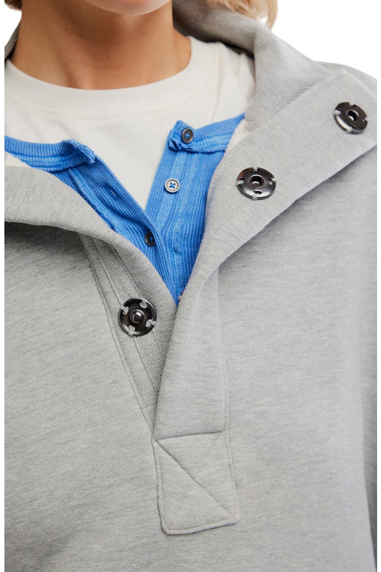 Timeless Cotton Blend Pullover, Alternate, color, HEATHER GREY