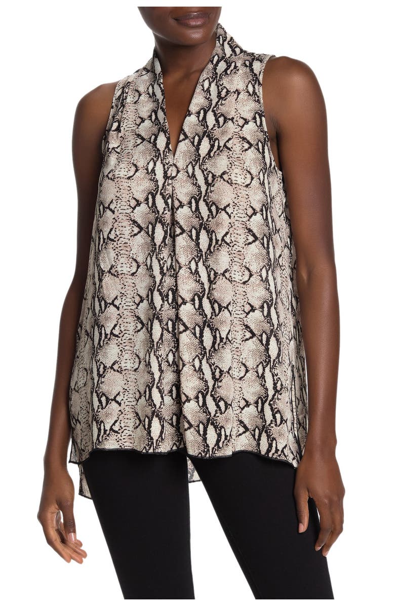 SPENSE Inverted Pleat Sleeveless Blouse, Main, color,