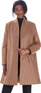 Jessica London Leather Swing Coat