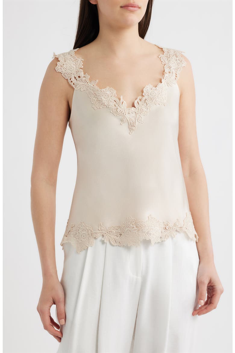 Faye Embroidered Sleeveless Top, Main, color, ANTIQUE