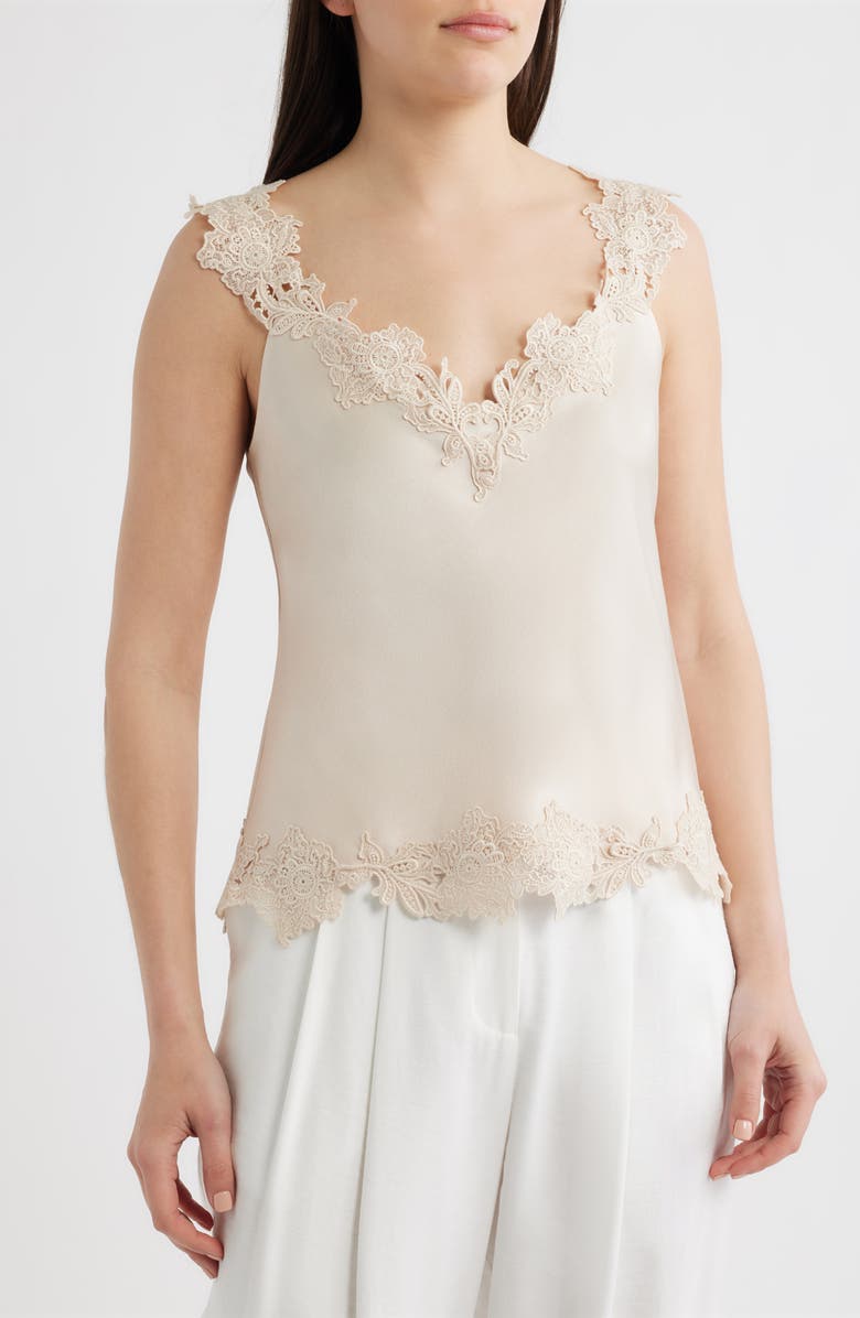 KOBI HALPERIN Faye Embroidered Sleeveless Top, Main, color, Antique