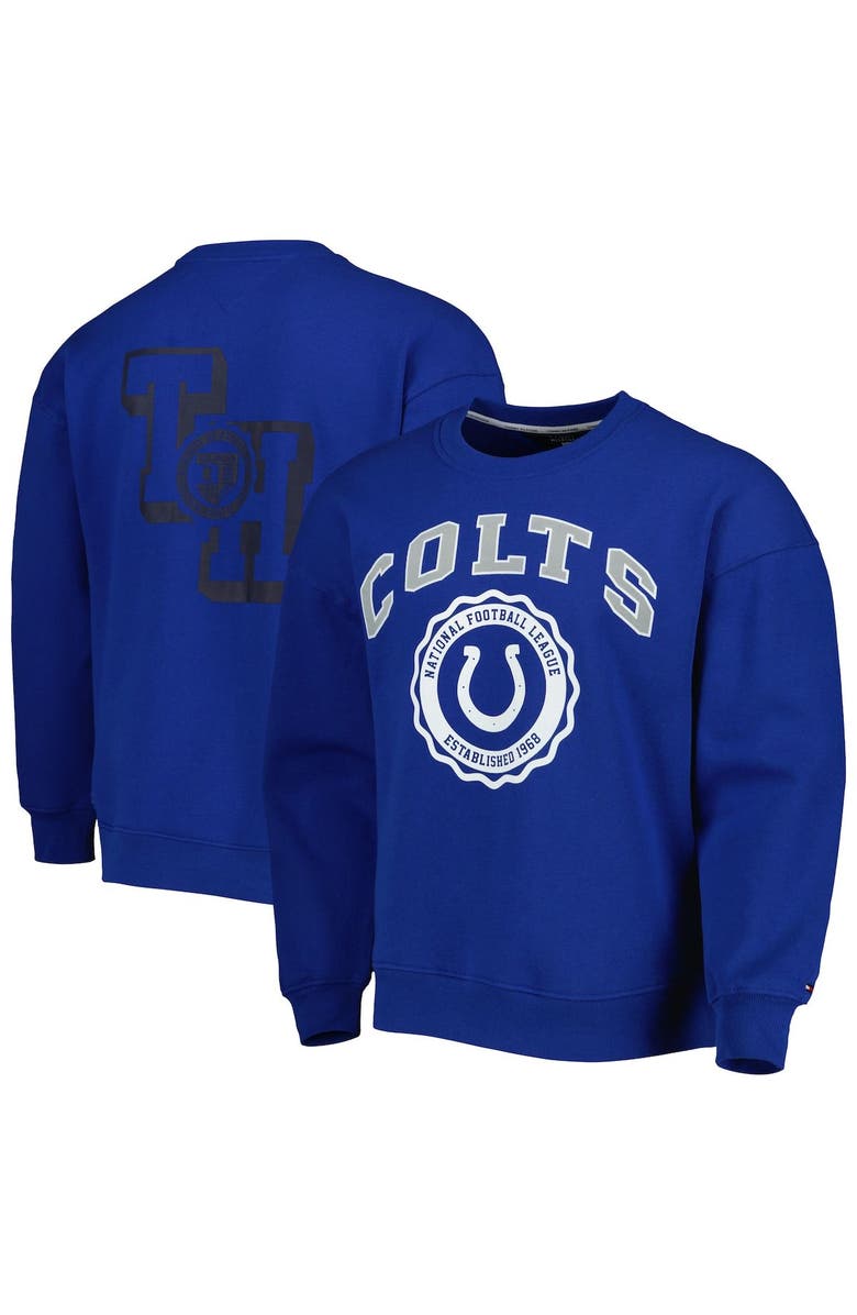 Tommy Hilfiger Men's Tommy Hilfiger Royal Indianapolis Colts Ronald Crew Sweatshirt, Main, color, 