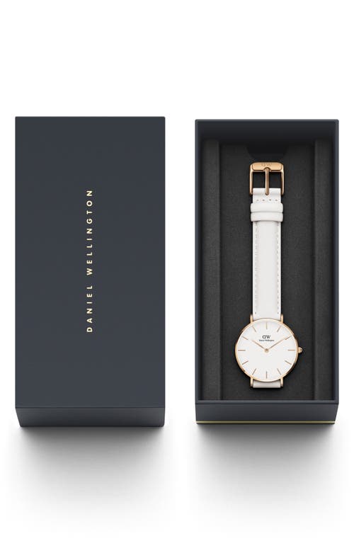Daniel Wellington Classic Petite Leather Strap Watch, 32mm In Multi