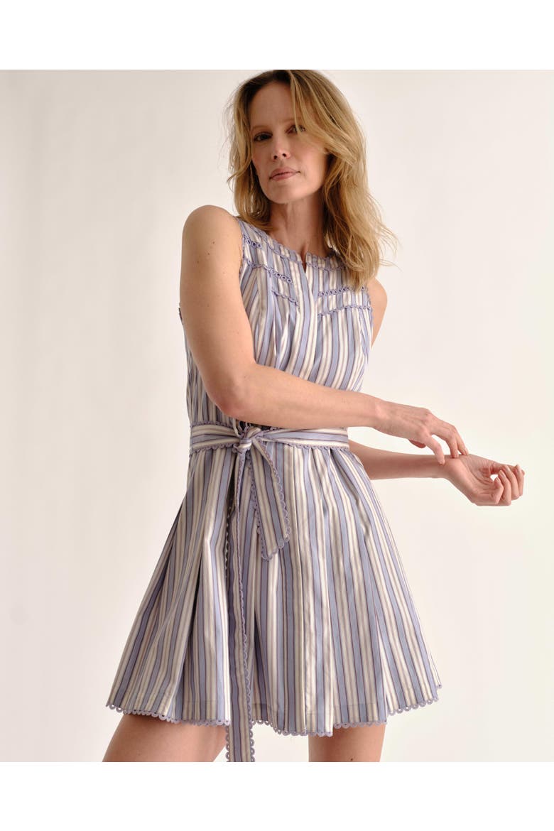 Hadley Romper - Yarn-Dyed Stripe Pale Blue, Alternate, color, Pale Blue Stripe
